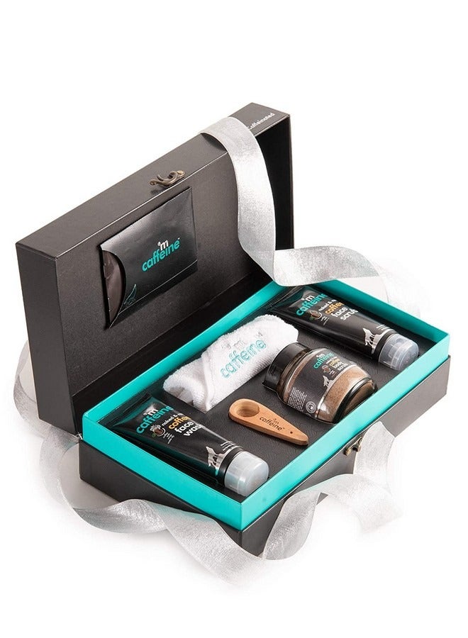 MCaffeine mCaffeine Moment Skin Care Gift Set for Women & Men in Premium Packaging | Gift Hamper with Signature Coffee Range | Ideal Unisex Gift Box for All Occasions | Gift Pack of 3  - Image 1