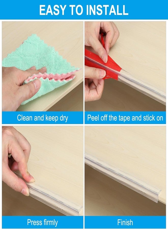 Coofandy Transparent Corner Guards,Child Safety Edge Strip Furniture Table Edge Protectors Soft Silicone Bumper with Double-Sided Tape for Furniture Edge & Sharp Corners Baby Proofing(4 Meter) - Image 2