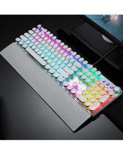 AULA RGB Backlit Volume/Lighting Control Knob Fully Programmable 108-Keys Anti-Ghosting Wired Computer Keyboards for Office/Games, Black Switch  - Image 2
