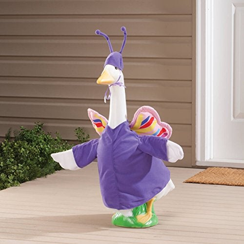 Fox Valley Traders Gaggleville Butterfly Goose Outfit, Fits Large 23" H Statue - Image 3