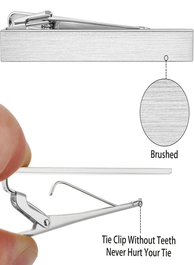 HAWSON 2.2 Inch Tie Clips for Mens Regular Tie in Gift Box, Gold Silver Black Color Tie Bar Set, Birthday Anniversary Christmas Valentine's Day Gift, Mens Jewelry or Accessories. - Image 3