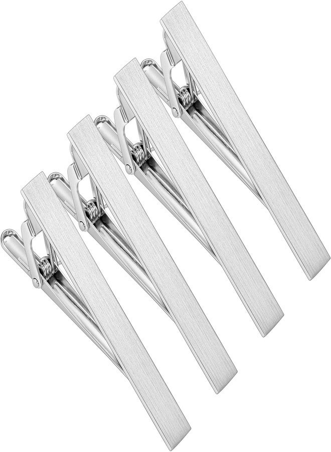 HAWSON 2.2 Inch Tie Clips for Mens Regular Tie in Gift Box, Gold Silver Black Color Tie Bar Set, Birthday Anniversary Christmas Valentine's Day Gift, Mens Jewelry or Accessories. - Image 1