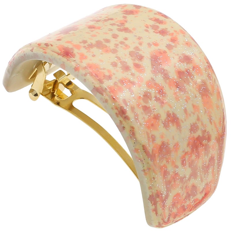 Camila Paris CP3234 French Hair Barrette Hair Ponytail Holder for Fine Long Hair Beige Automatic Strong Hold Grip Hair Clips for Women No Slip Styling Girls Hair Accessories Made in France