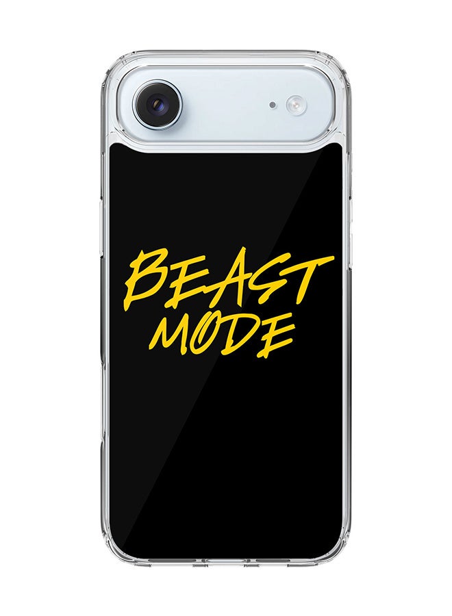 Stylizedd Classic Clear MagSafe Case for iPhone 17 Air , Hybrid Soft Case Flexible Edges Anti Drop TPU PC Gel Thin Transparent Cover [ Designed for iPhone 17 Air ] - Beast Mode