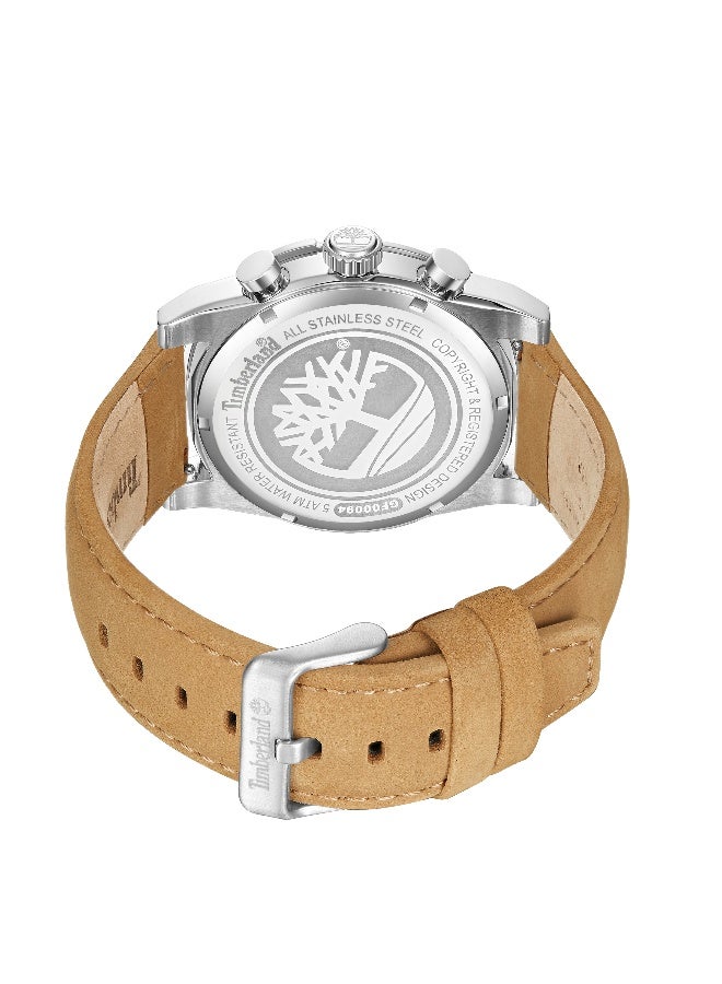 Timberland Men Timberland Sherbrook Watch With Brown Leather Strap 45MM 5 ATM  - TDWGF0009404 - Image 3