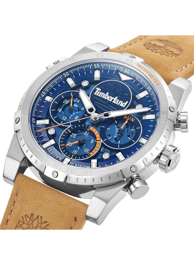 Timberland Men Timberland Sherbrook Watch With Brown Leather Strap 45MM 5 ATM  - TDWGF0009404 - Image 4