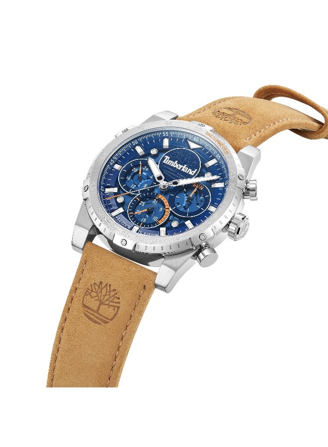 Timberland Men Timberland Sherbrook Watch With Brown Leather Strap 45MM 5 ATM  - TDWGF0009404 - Image 2
