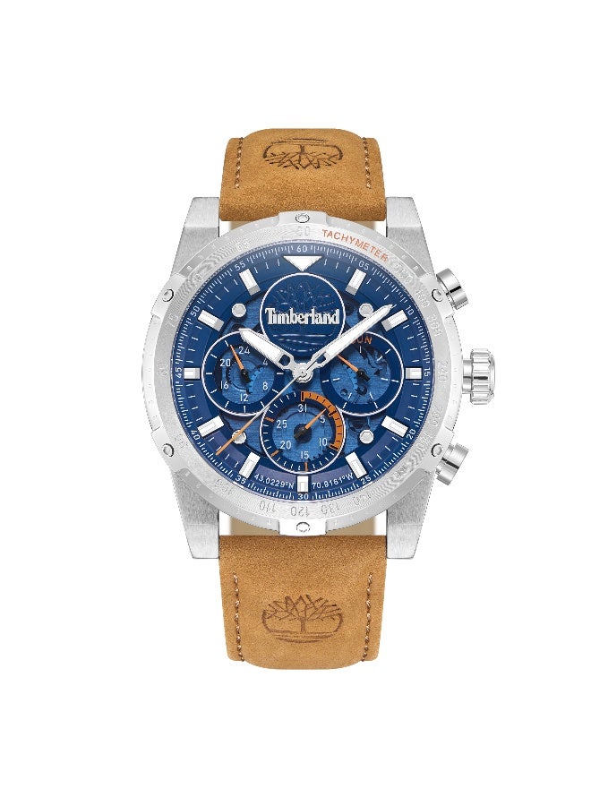 Timberland Men Timberland Sherbrook Watch With Brown Leather Strap 45MM 5 ATM  - TDWGF0009404 - Image 1