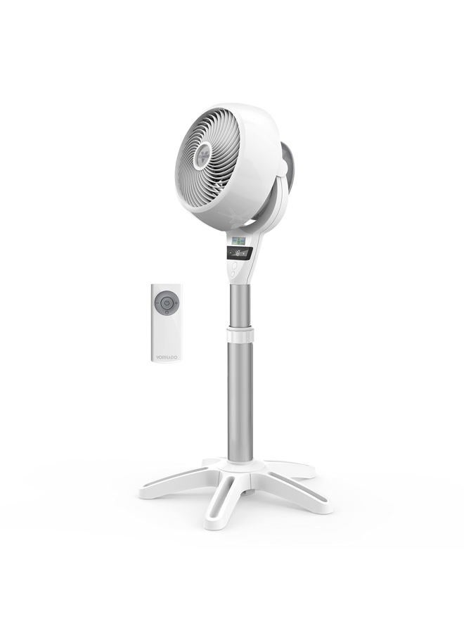 Vornado مروحة هواء دائرية متوسطة 6803DC ذكية للطاقة مع تحكم في السرعة المتغيرة، أبيض جليدي، CR1-0259-43 - Image 1