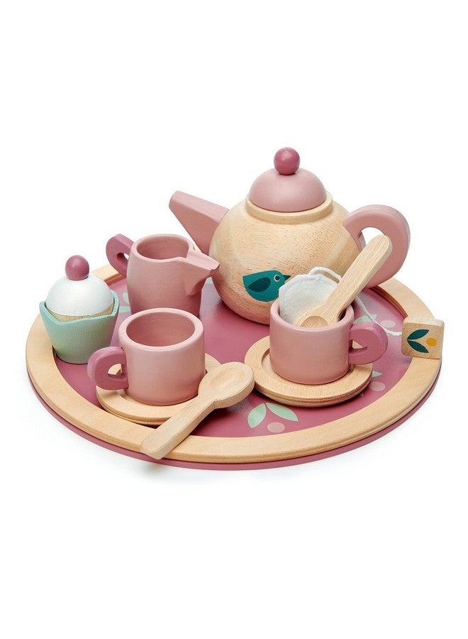 Tender Leaf Toys Birdie Tea Set Realistic Teapot Cups And Treats For Pretend Afternoon Tea Party Social Creative And Imaginative Development Learning Role Play Age 3+ - Image 1