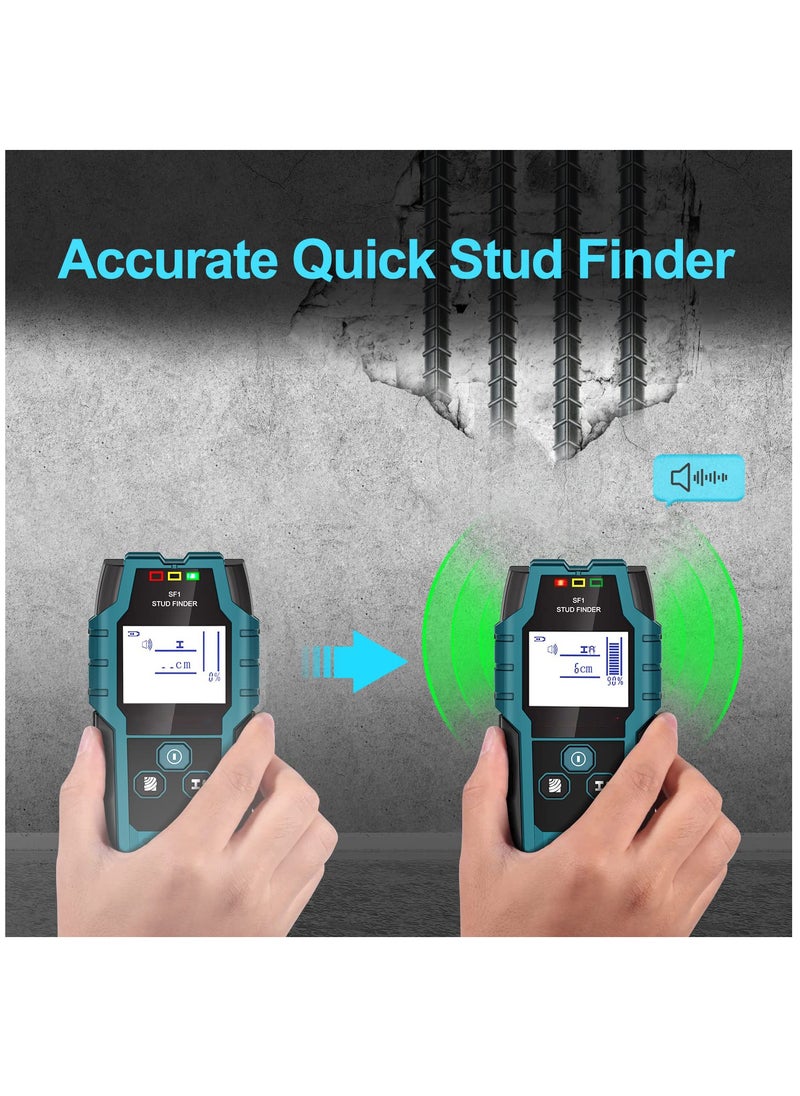 Excefore Stud Finder Wall Scanner, SF1 Wall Scanner 4 In 1 Electronic Stud Sensor With Depth Tracker, Unit Change, For Wood, Metal, Cables, Circuits Detect In Walls  - Image 5