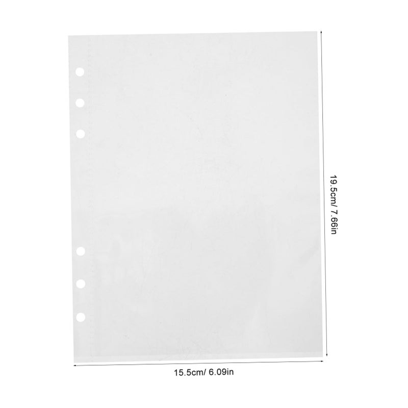 A5 Binder Pockets 50 Pack Plastic Sleeves For Photos Cards And Documents - Image 3