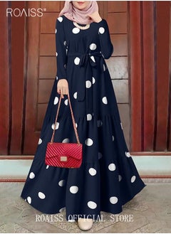 Large Polka Dots-Blue