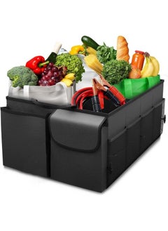 Eoptify Foldable Car Trunk Organizer – Non-Slip Storage Box with Cover & Adjustable Strips, 3-Compartment Organizer for Tools, Ideal for Travel, Camping, and Picnics  - Image 3