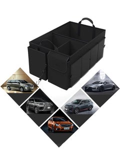 Eoptify Foldable Car Trunk Organizer – Non-Slip Storage Box with Cover & Adjustable Strips, 3-Compartment Organizer for Tools, Ideal for Travel, Camping, and Picnics  - Image 5