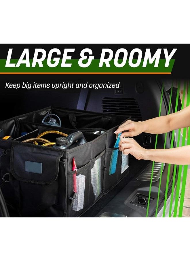 Foldable Car Trunk Organizer – Non-Slip Storage Box with Cover & Adjustable Strips, 3-Compartment Organizer for Tools, Ideal for Travel, Camping, and Picnics - pzsku/Z9176E238C8BB77DBC747Z/45/_/1728986824/b33d72a3-2c02-447d-bc41-947b0a55274f