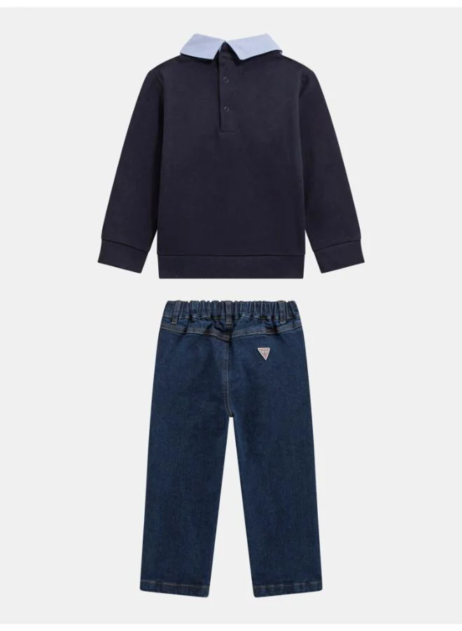 GUESS Kids Crew Neck Sweatshirt and pant Sets