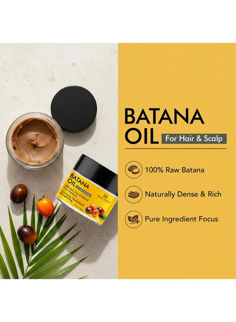 Botanic Hearth Batana Oil for Hair Growth | Batana Butter 100gm |Natural, Unrefined & Organic, Sourced from Honduras - Enhances Hair Thickness, Prevents Hair Loss, Repairs Damaged Hair for Men & Women
