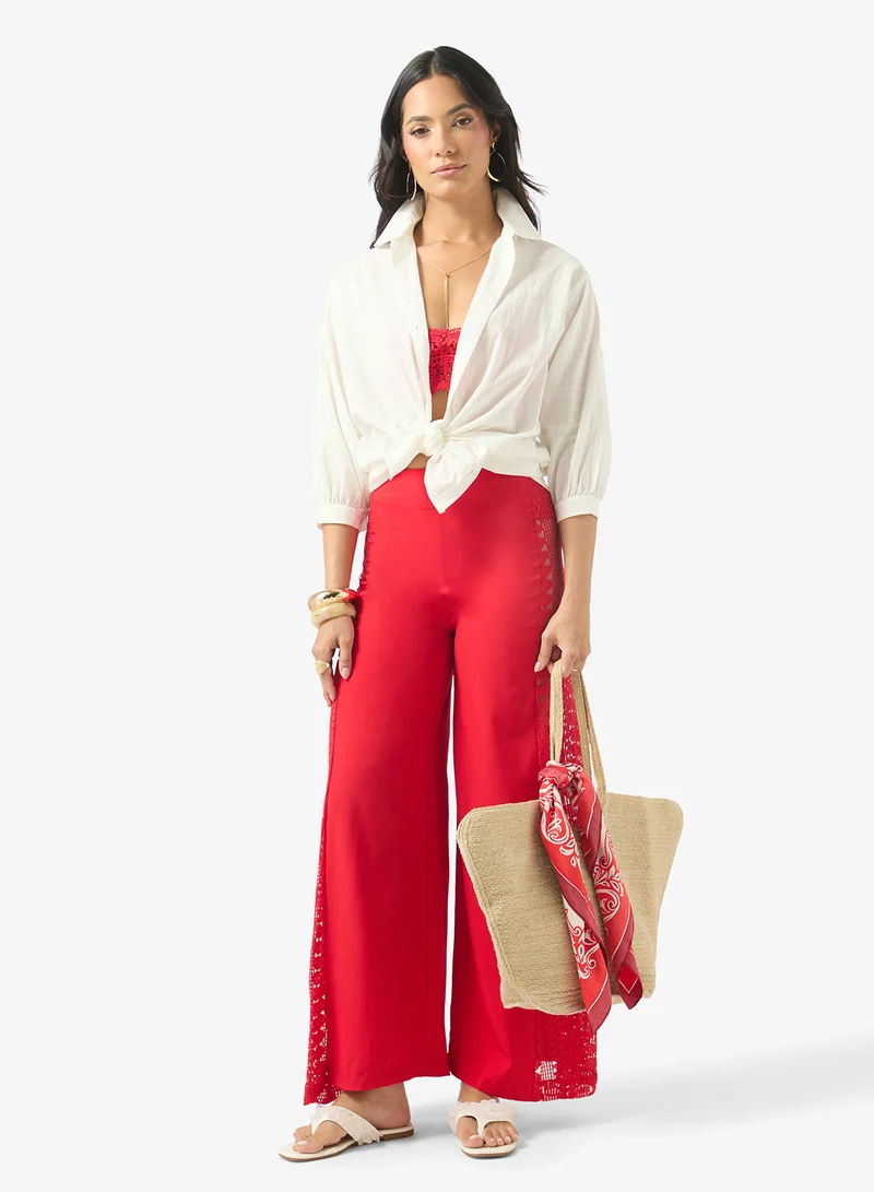 Soleira  Beach Shirt With Palm Print for Women | Best Price UAE