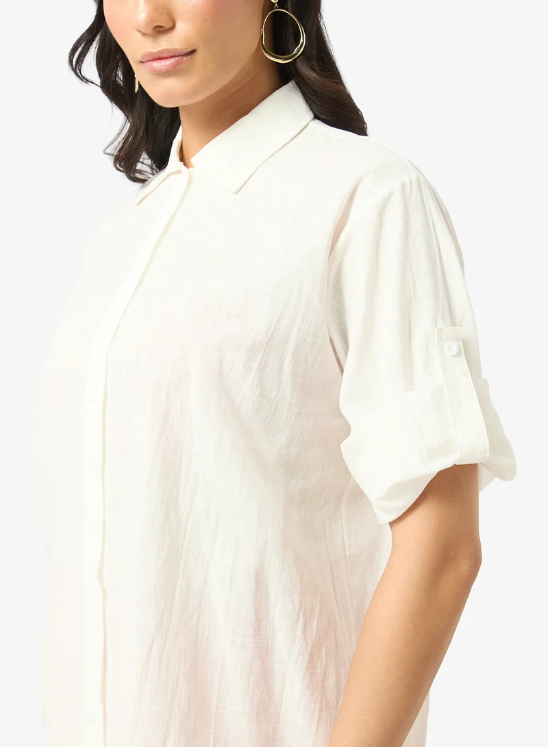 Soleira  Beach Shirt With Palm Print for Women | Best Price UAE