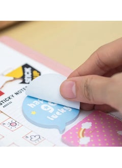 Deli 60-Piece Printed Design Sticky Notes Multicolour  - Image 3