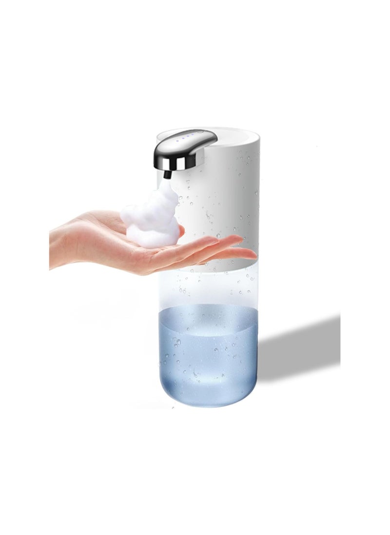 Captaintech Automatic Touchless Foaming Soap Dispenser, Wall-Mounted with 4 Adjustable Sensor Levels, 13.5 oz USB-C Rechargeable Hand Soap Dispenser for Bathroom and Kitchen.  - Image 1