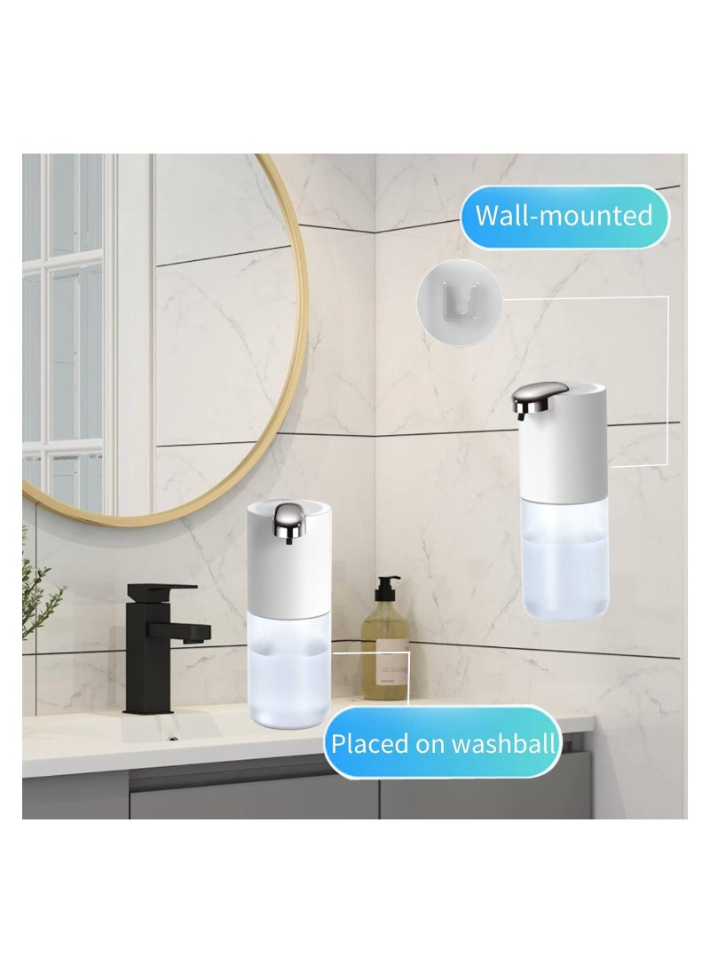 Captaintech Automatic Touchless Foaming Soap Dispenser, Wall-Mounted with 4 Adjustable Sensor Levels, 13.5 oz USB-C Rechargeable Hand Soap Dispenser for Bathroom and Kitchen.  - Image 5