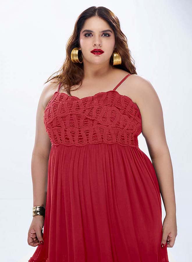 Virgio VIRGIO 100% Viscose maxi dress strappy lace style - Image 4