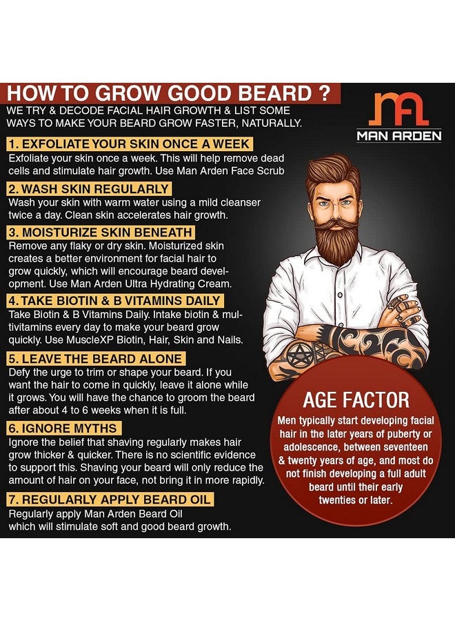 Man Arden An Arden 7X Beard Oil (Lavender) 30Ml 7 Premium Oils For Beard Growth & Nourishment - Image 5