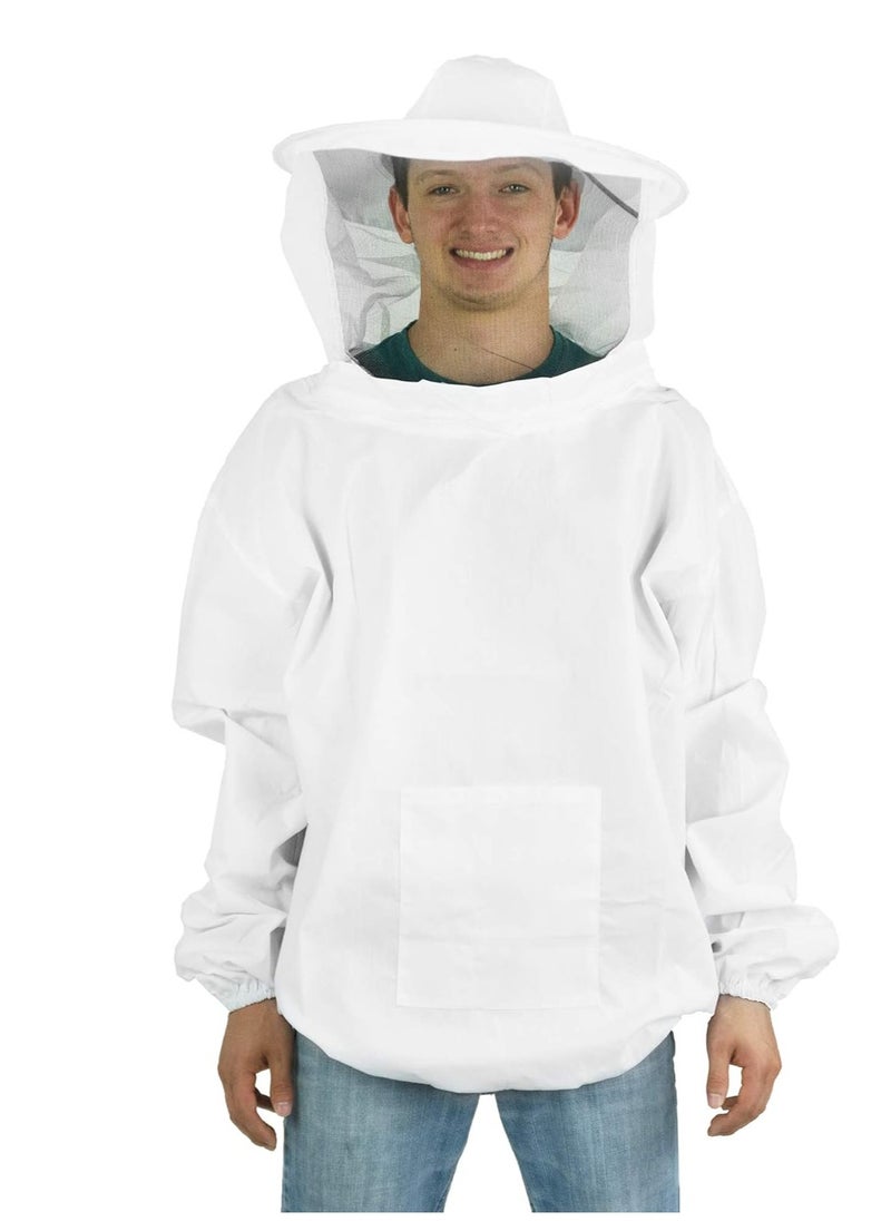 Bluejw - 5-Piece Beekeeping Suit Bee Jacket Beekeeping Gloves Protective Sleeves Beehive J Hook Hive Tool Bee Hive Brush For Beekeeper Supplies Hive Tool Set - Image 1
