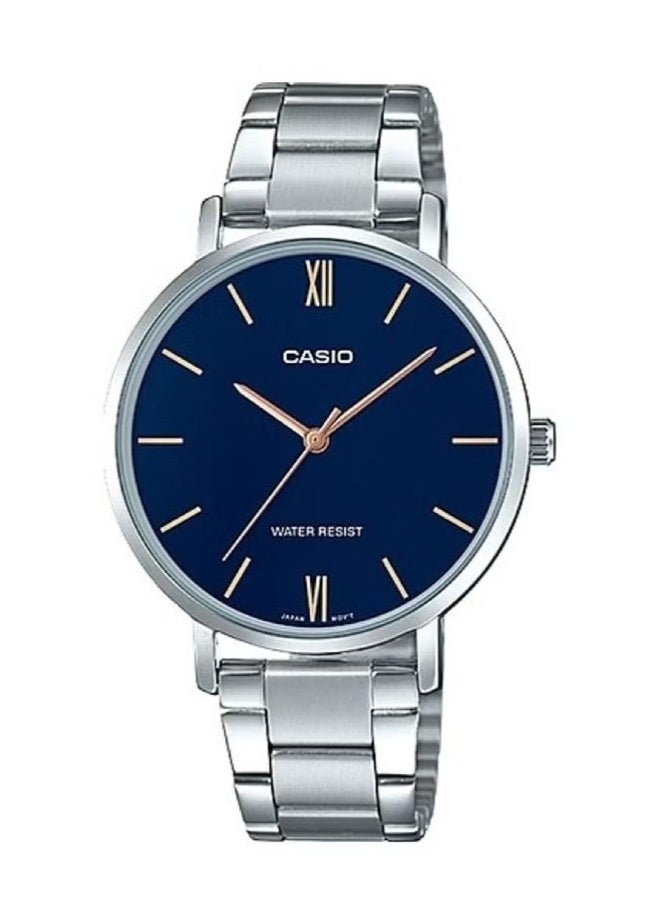 Casio His & Her Stainless Steel Band Couple Watch MTP/LTP -VT01D-2BUDF - Image 3