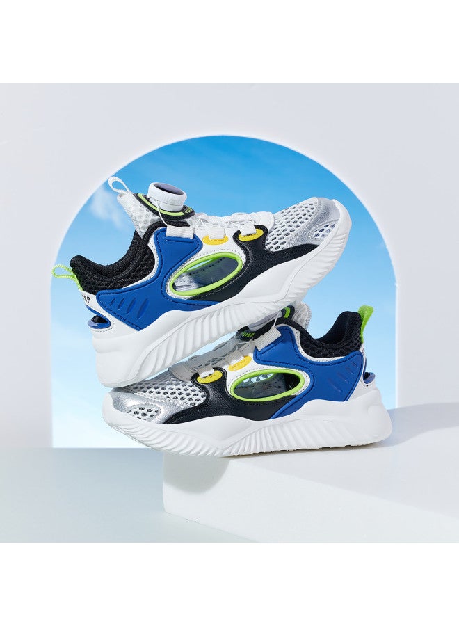 Bumblebee Rotary Button Kids Shoes, Boys' Summer Mid-big Children Frame Shoes, Comfortable Children's Sneakers, Girls' Breathable Shoes - Image 3
