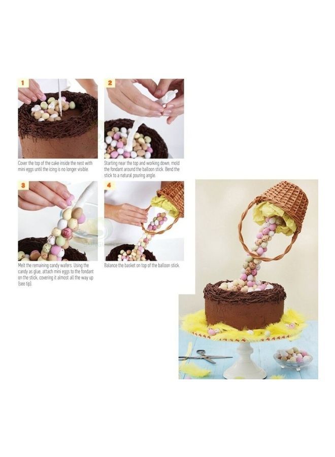 نيبمينينت مجموعة أدوات عمل تصميم صب الكيك المضاد للجاذبية متعدد الألوان 30x27x3سم - Image 3