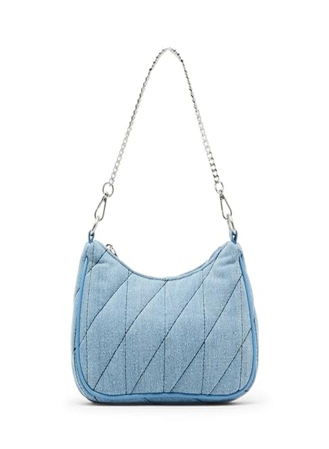 Madden Girl MG241161 Blue Shoulder Bag, Denim - Image 2