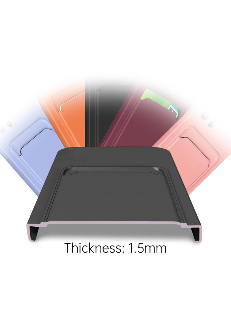 Wtech Silicone TPU With Card Holder Case Cover For Realme Note 50 4G 2024 Black - Image 4