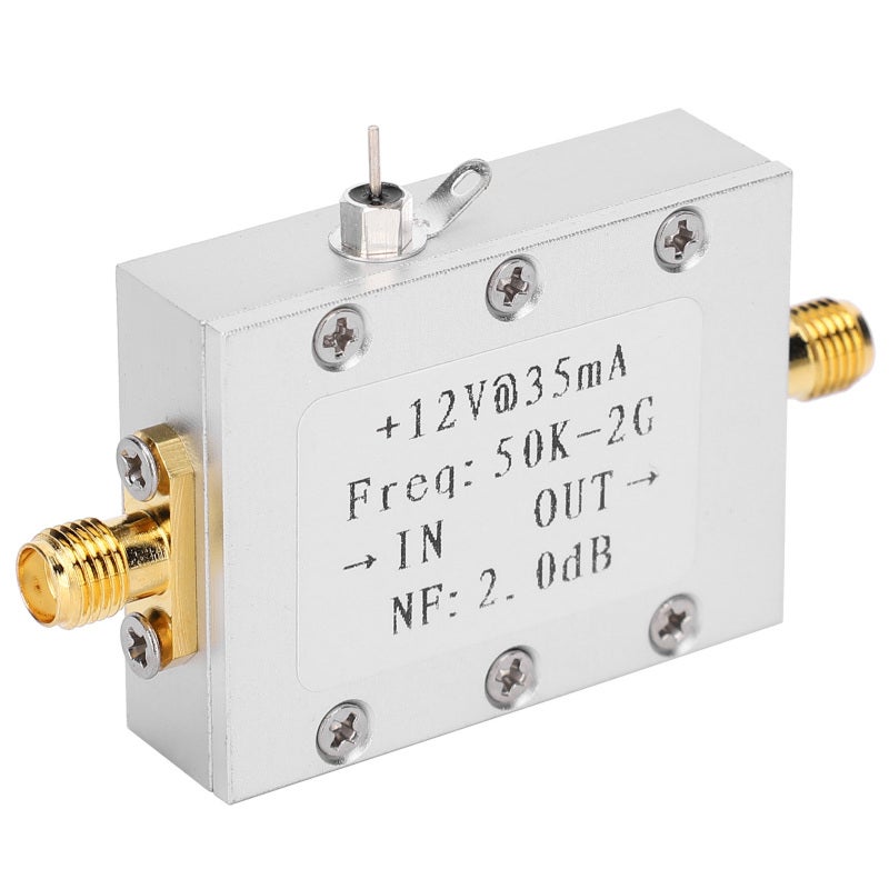 Rf Amplifier Module: 10k-2ghz Wideband, Corrosion Resistant Aluminum Alloy Shell - High Gain Low Noise, Stable Performance Lna Rf Amplifier for Ham Radio and Communication Equipment - Image 2