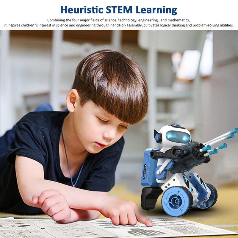 ألعاب STEM 3 في 1، روبوتات البرمجة، ألعاب البناء STEM، كتل بناء تعليمية 220 قطعة، ألعاب بناء للأطفال من عمر 8 سنوات فما فوق - Image 4