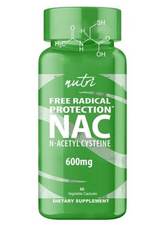 Nac Supplement Nacetyl Cysteine Nac 600 Mg Anti Aging Supplement Antioxidant Supplement Liver And Lung Support Boost Glutathione N Acetyl Cysteine (60 Capsules)