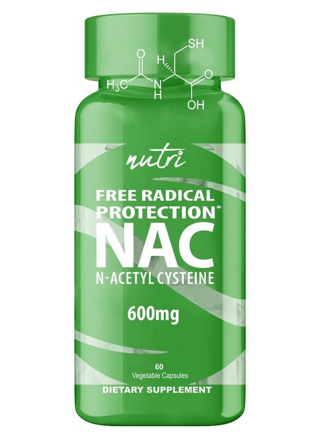 Nature'S Fusions - Nac Supplement Nacetyl Cysteine Nac 600 Mg Anti Aging Supplement Antioxidant Supplement Liver And Lung Support Boost Glutathione N Acetyl Cysteine (60 Capsules) - Image 1