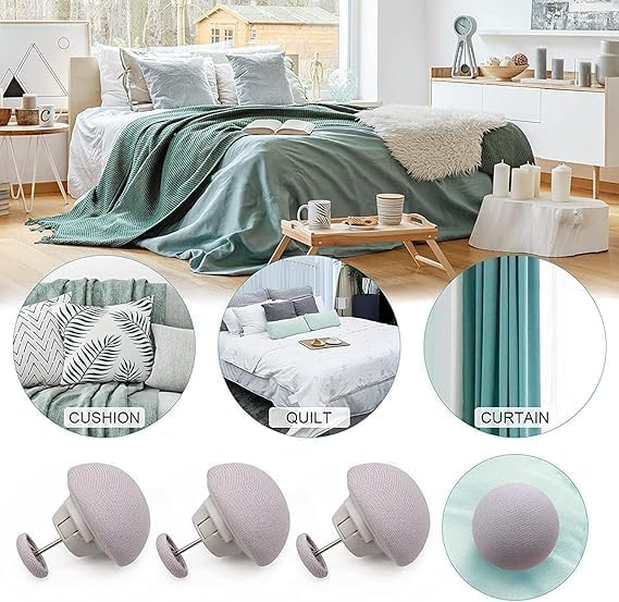 SEKOY SEKOY Mushroom Shape Duvet Clips NonSlip Cover Fixator Comforter Quilt Holder with OneKey Unlock for Blanket Bed Sheet Curtain Socks Mattress Covers  - Image 5