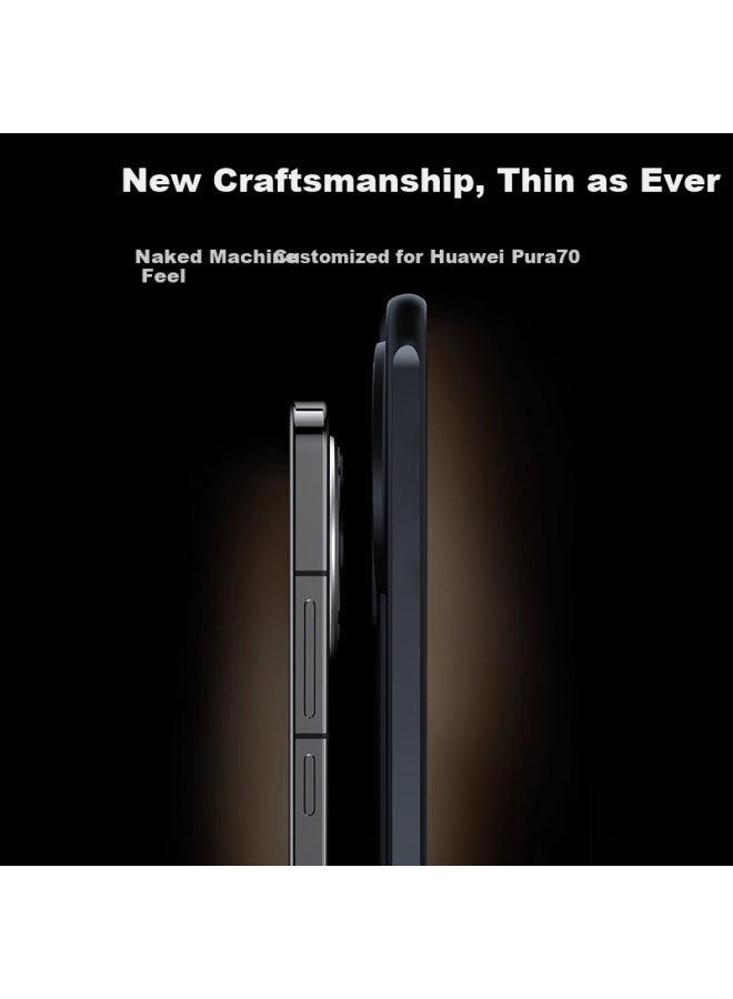 Neyaa (Neyaa) Huawei Pura70 Phone Case Pura70 Protective Cover Lens Full Package Ultra-Thin Semi-Transparent Skin-Like Frosted Silicone Soft Edge Anti-Fall Simple Men And Women - Image 2