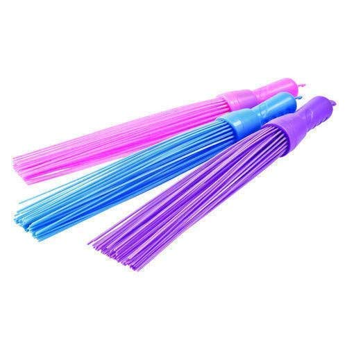 Hookcart Plastic Broom for Bathroom Cleaning kharata Broom Multicolour Set of 3