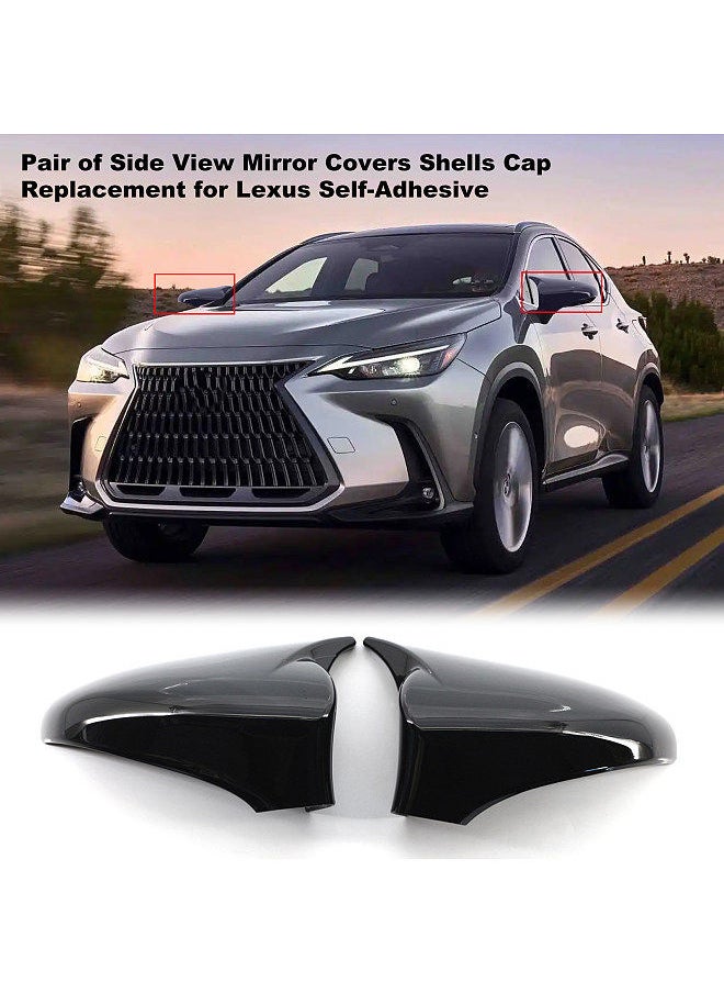 Generic - Pair of Side View Mirror Covers Shells Cap Replacement for Lexus Self-Adhesive - Image 1