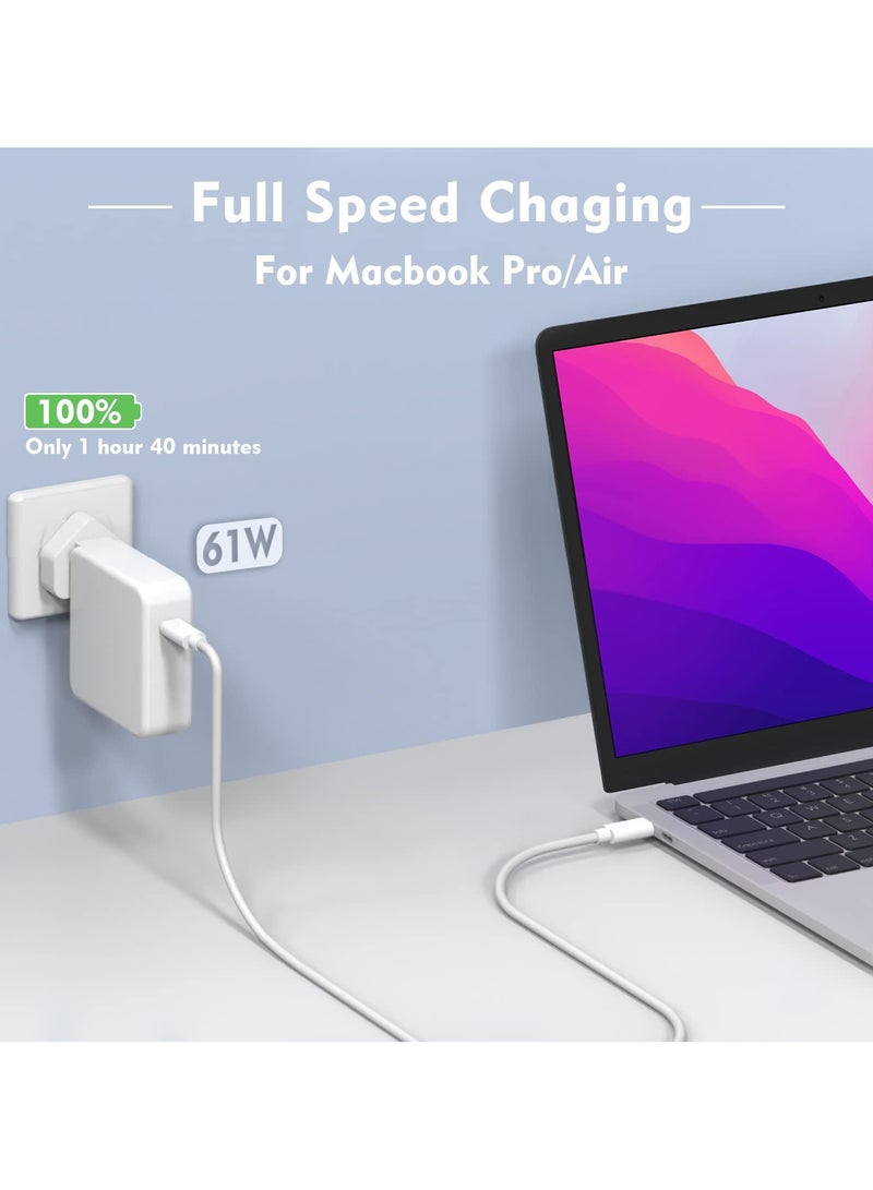 61W Charger Laptop Adapter 20V 3A USB C for MacBook Pro13/Air A1706 A1708 A1718 for Switch for MacBook 12" for ADP-230EB T for Google Chromebook for IPad Pro 11'' - Image 3