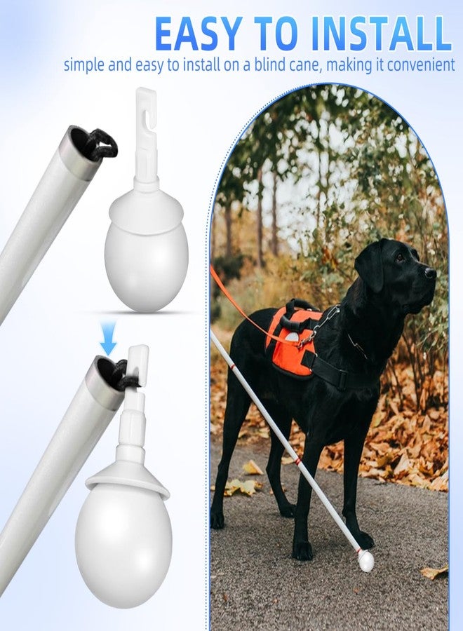 Healeved Hook Type Rolling Cane Tip Replacement for Blind Cane Handles 2.95X1.37X1.37 Inch Walking Enhances Safety and Stability for Indoor and Outdoor Use - Image 4