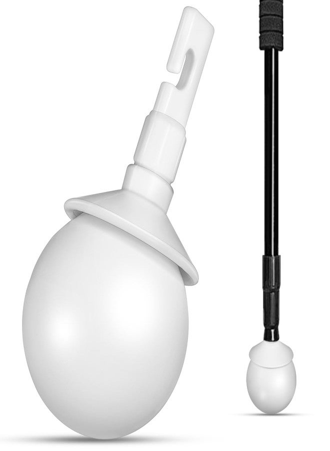 Healeved Hook Type Rolling Cane Tip Replacement for Blind Cane Handles 2.95X1.37X1.37 Inch Walking Enhances Safety and Stability for Indoor and Outdoor Use - Image 1
