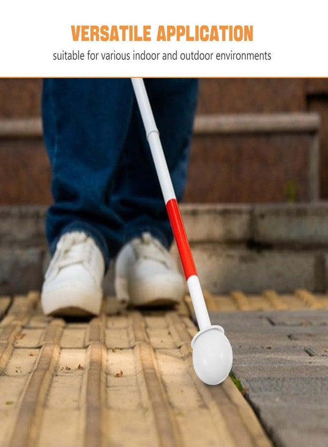 Healeved Hook Type Rolling Cane Tip Replacement for Blind Cane Handles 2.95X1.37X1.37 Inch Walking Enhances Safety and Stability for Indoor and Outdoor Use - Image 5