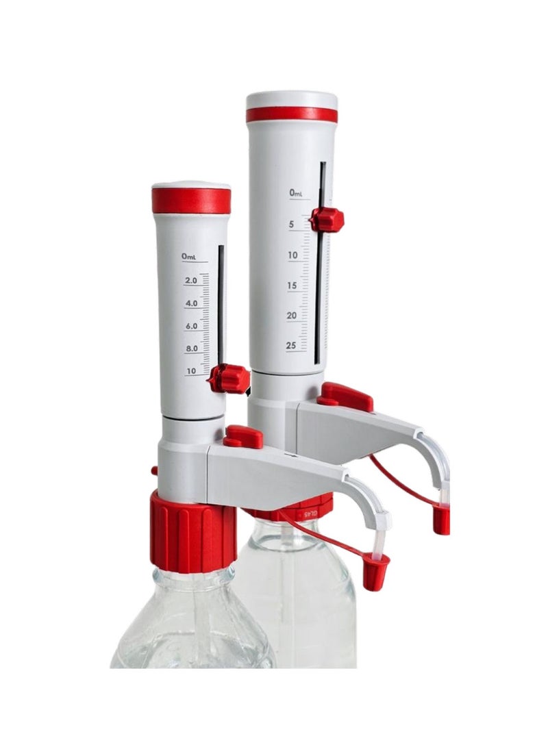 Revolve Scientific REVOLVE BOTTLE TOP DISPENSER, ANALOG-ADJUSTMENT, WITH RECIRCULATING VALVE, 25 ML DISOL SERIES - Image 3