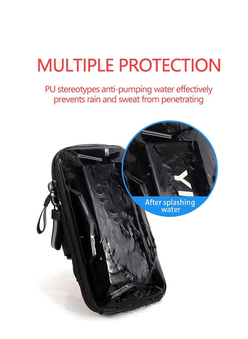 Excefore Outdoor Sports Multifunctional Armband Waterproof Running Sports Fitness Mobile Arm Bag, Compatible with for 11 Pro Max 11 XS XR 8, Galaxy S20 S10 S9 Plus for Men & Women (Black) - Image 5