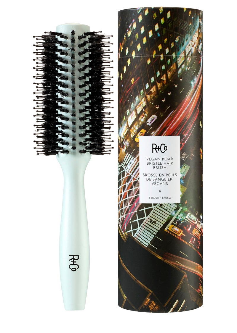 R+Co Vegan Boar Bristle Hair Brush #4 (65 mm) - Image 1